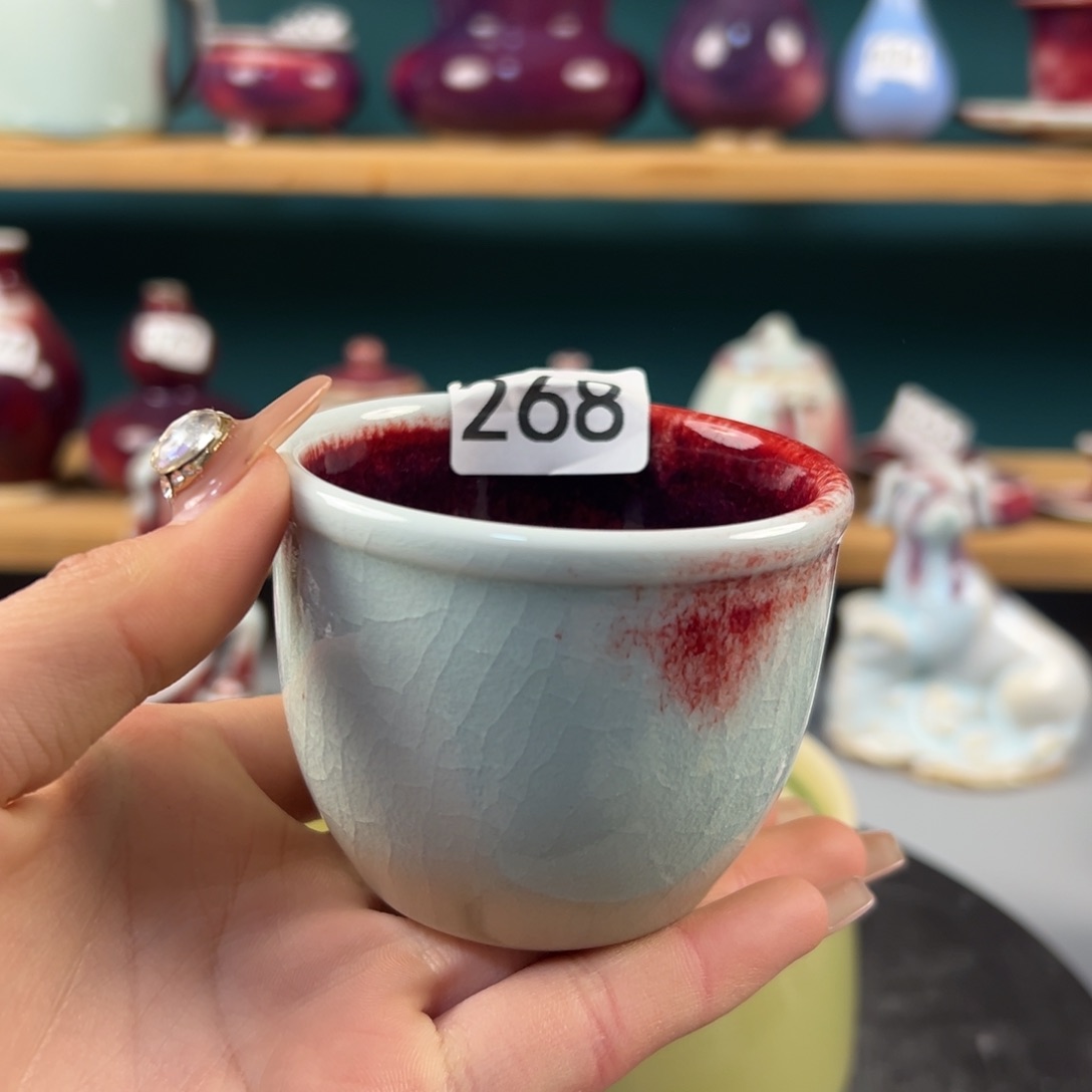 瓷片微瑕主人杯纯手工