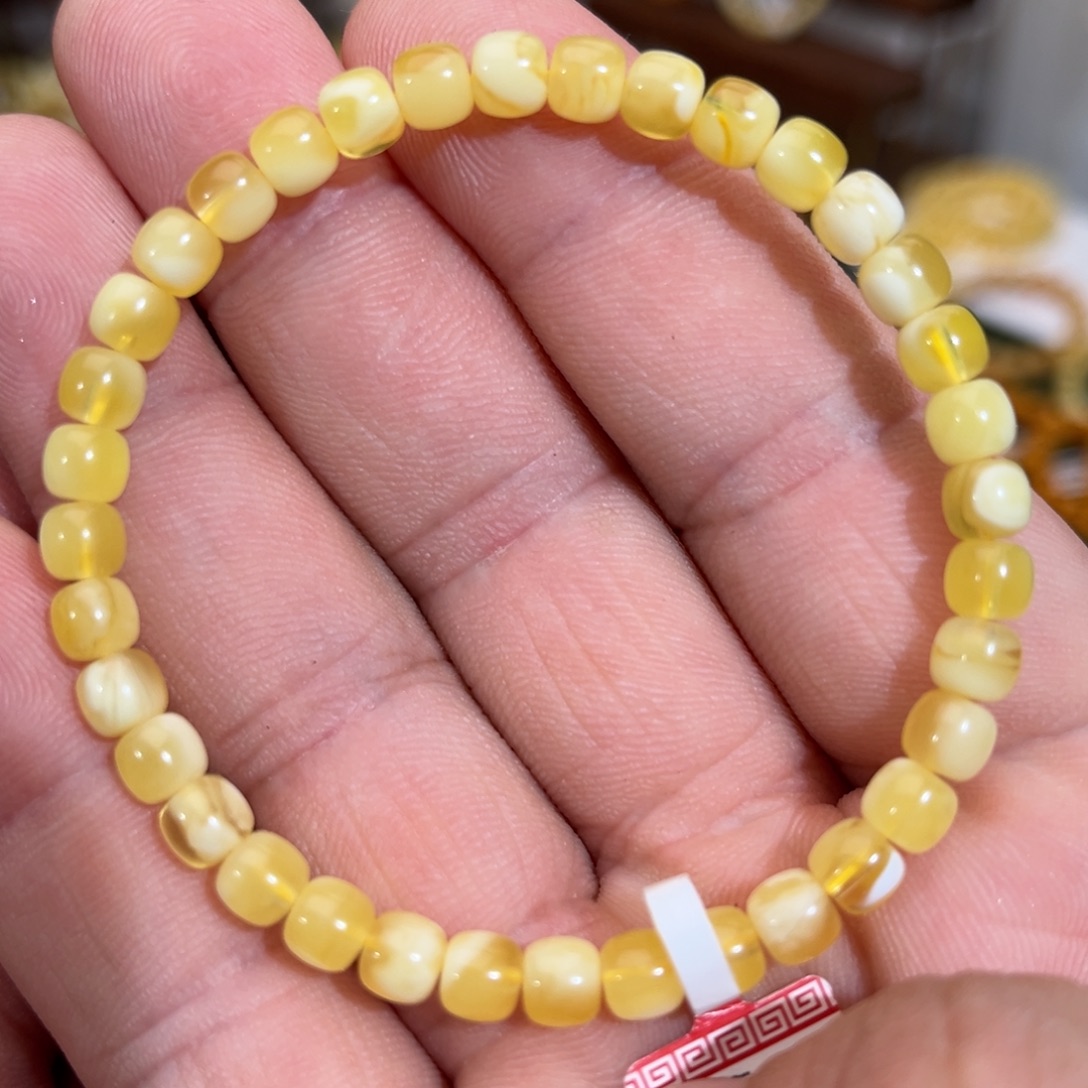 蜜蜡未镶嵌手链000005.5mm