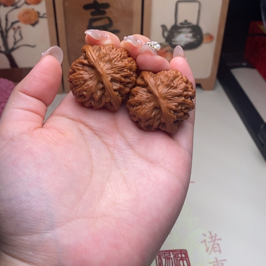 桃核把件39尺秦闷