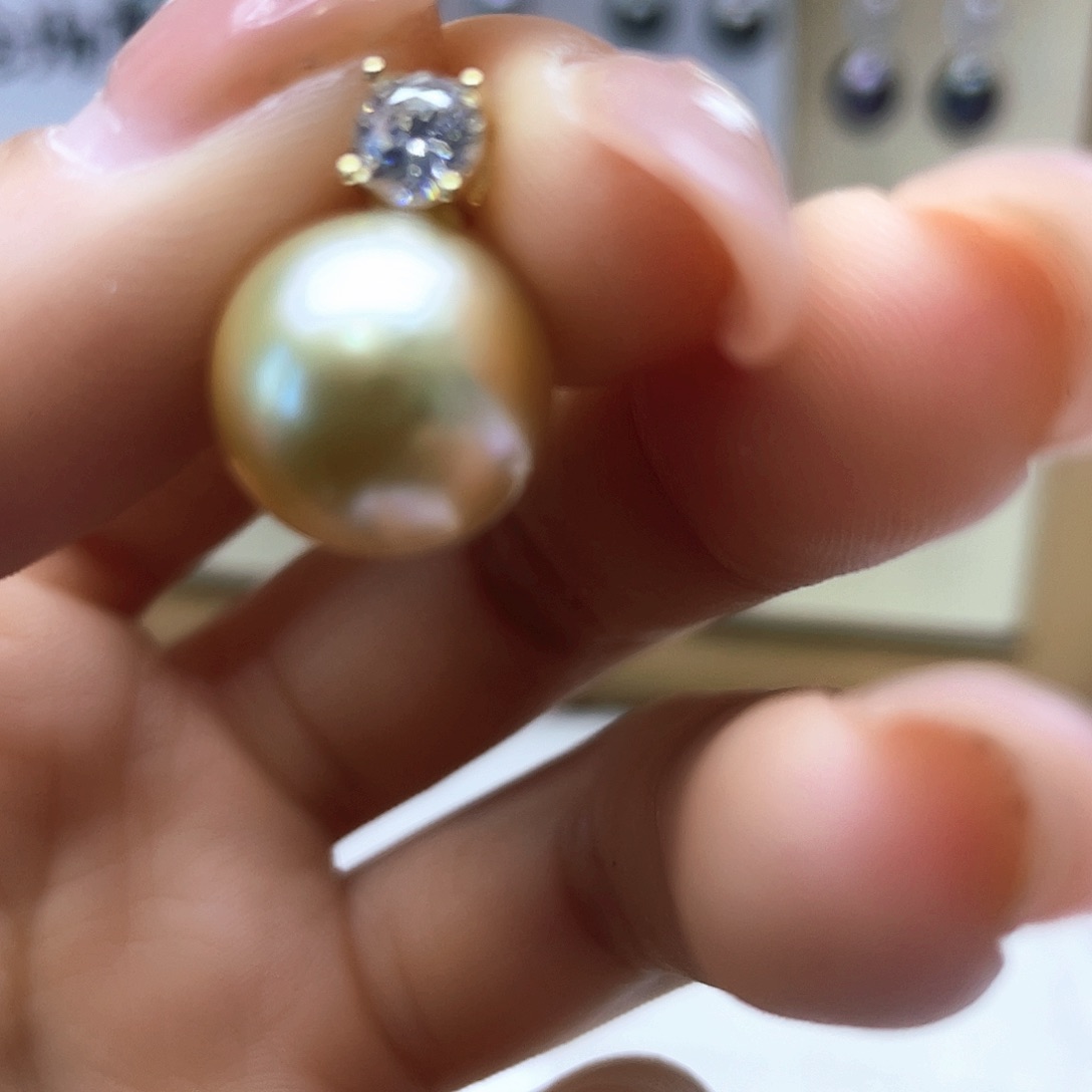 海水珍珠颈饰银S925镶嵌