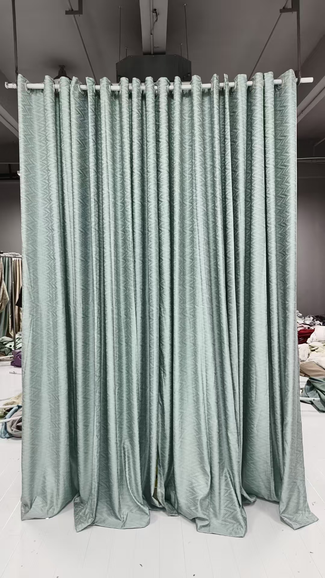 【贝爷家】34成品窗帘清货宽6米对开高2.7米打孔一套（3米两片）