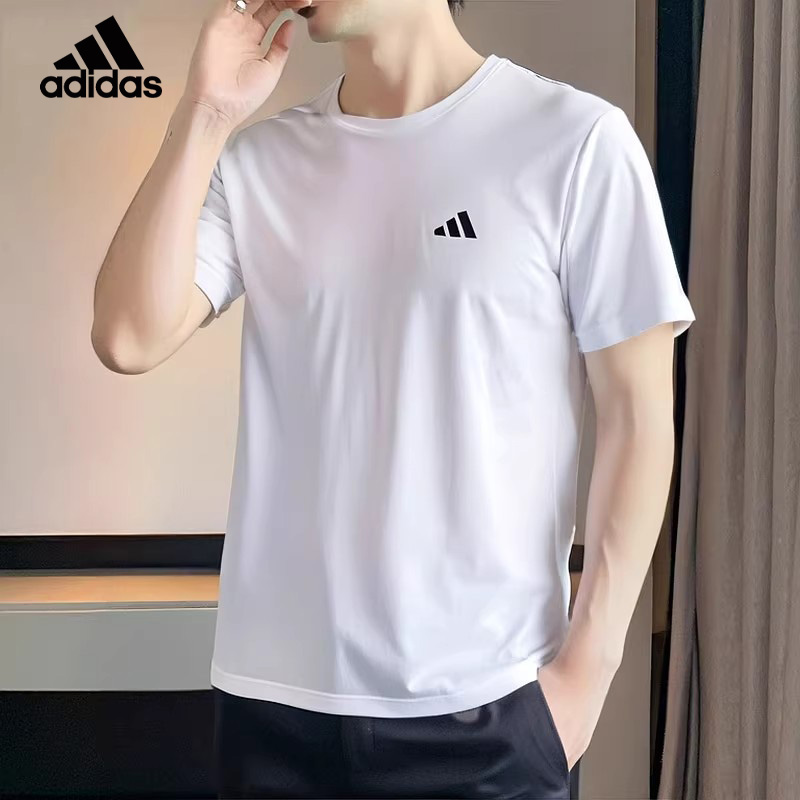 adidas/阿迪达斯男士健身t恤短袖夏季户外训练跑步透气运动速干衣