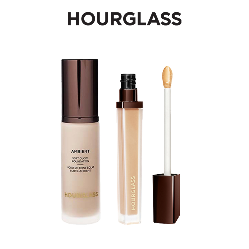 HOURGLASS柔焦饰颜无痕遮瑕液+雾光粉底液  遮盖持久
