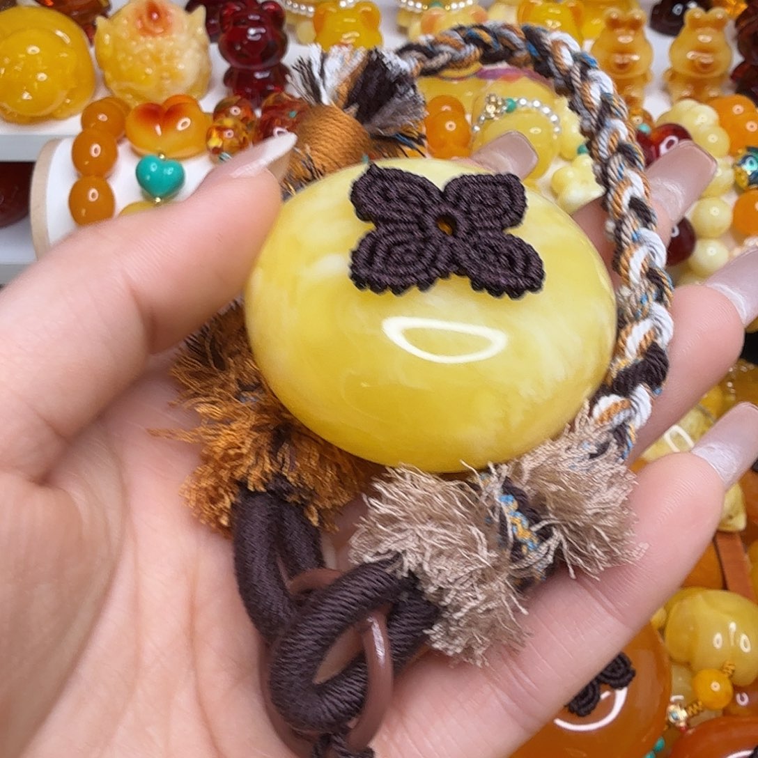 忆***惜非金属白花蜜柿子手编绳