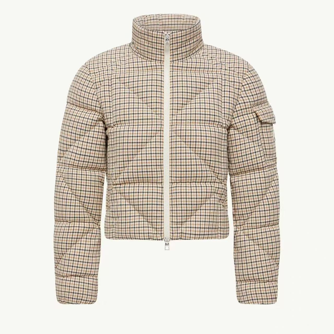 未使用 MONCLER 盟可睐25冬Keros立领英伦风女士短款羽绒服