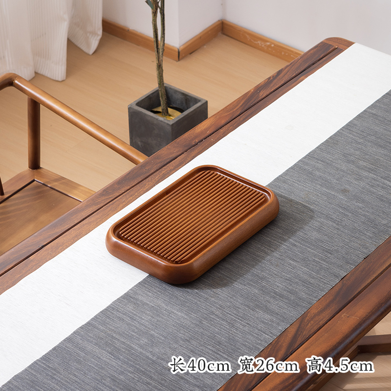 【宠粉福利】整块花梨木茶盘尺寸40*26*4.5cm
