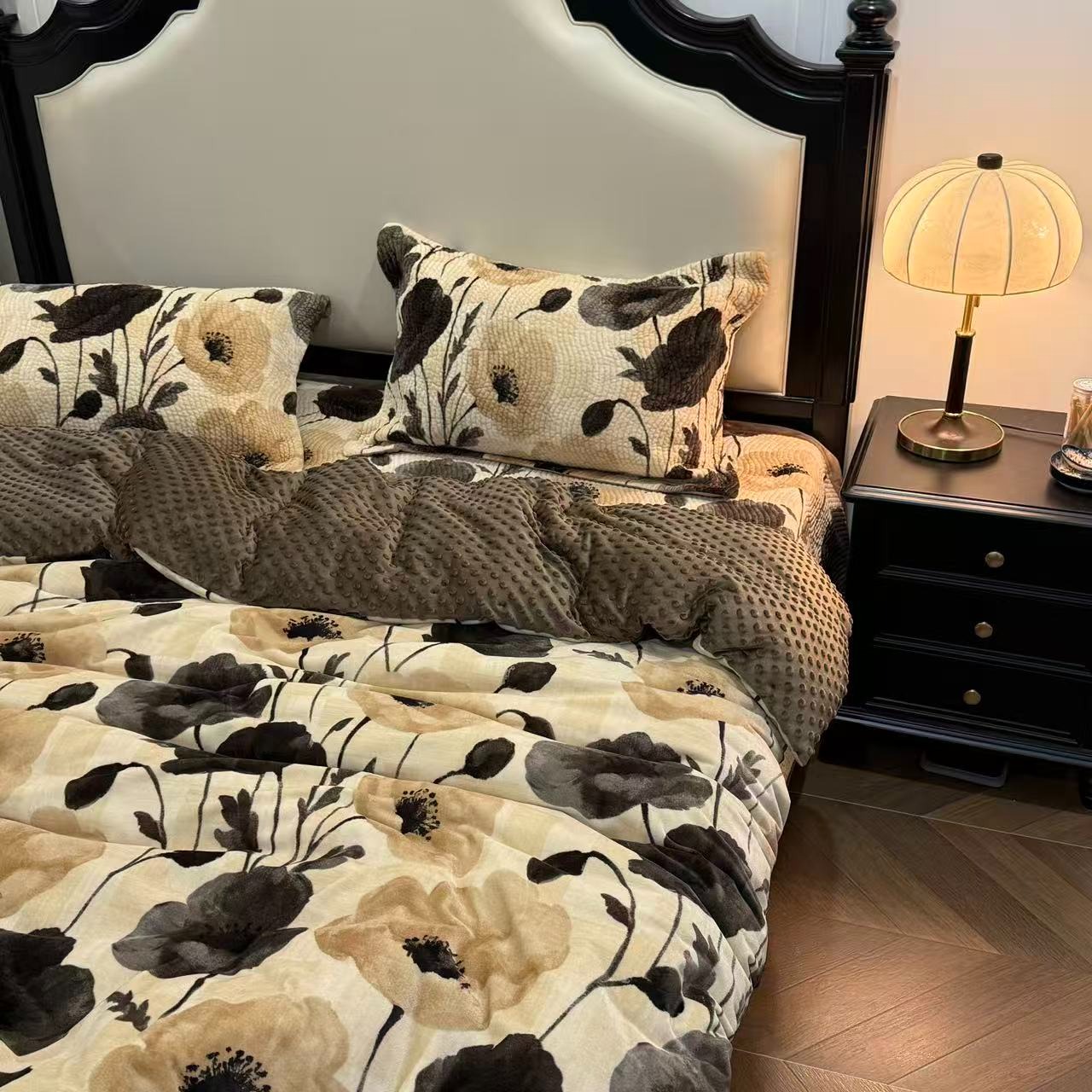 高级感宝宝绒床盖四件套  加厚床盖三件套  