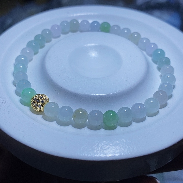 未镶嵌手串翡翠天然缅甸A货翡翠5.5