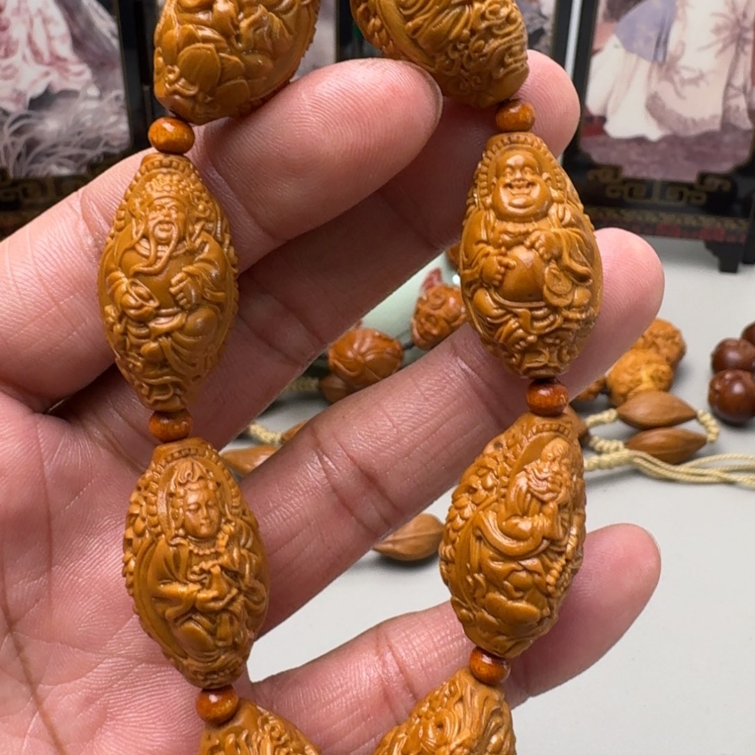 橄榄核手串/手链福利手串九龙万佛