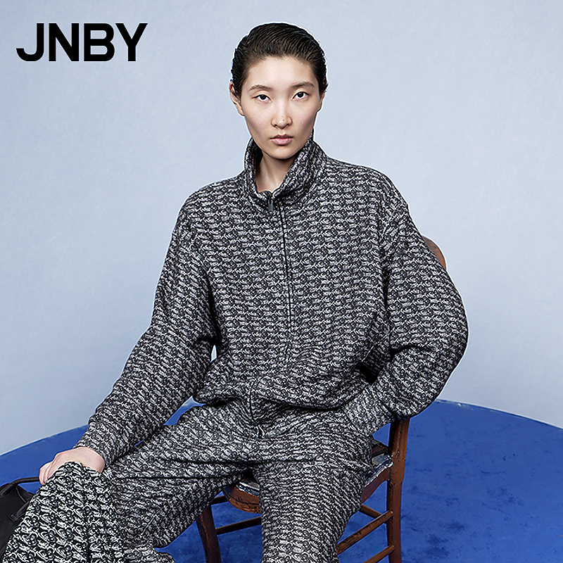 【商场同款】JNBY/江南布衣25冬新品卫衣立领宽松棉质5PB415070