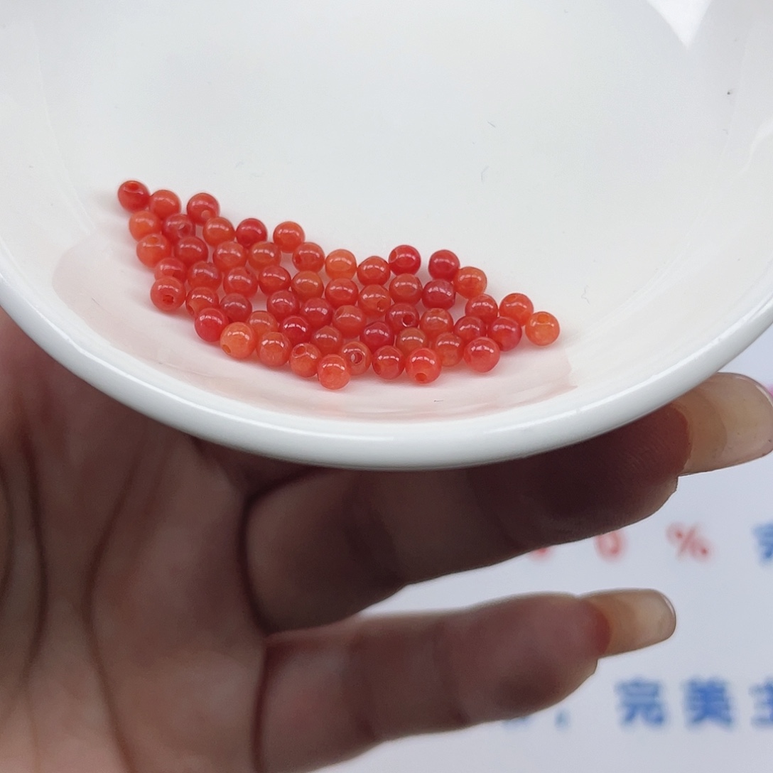 翡翠散珠卡3.4,55颗