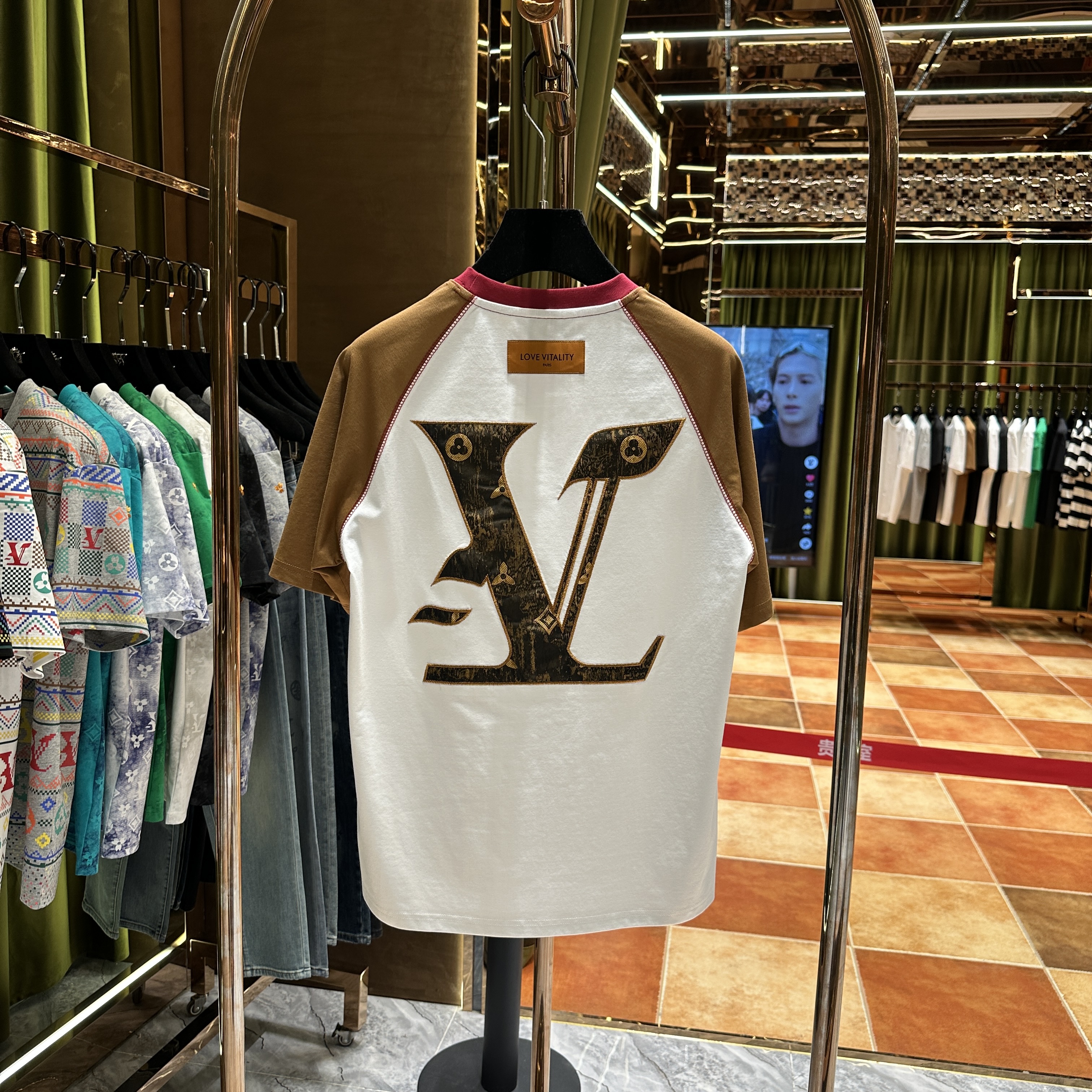 YL【琦琦专属】新款休闲短袖刺绣重磅高级感男痞帅百搭透气 25026