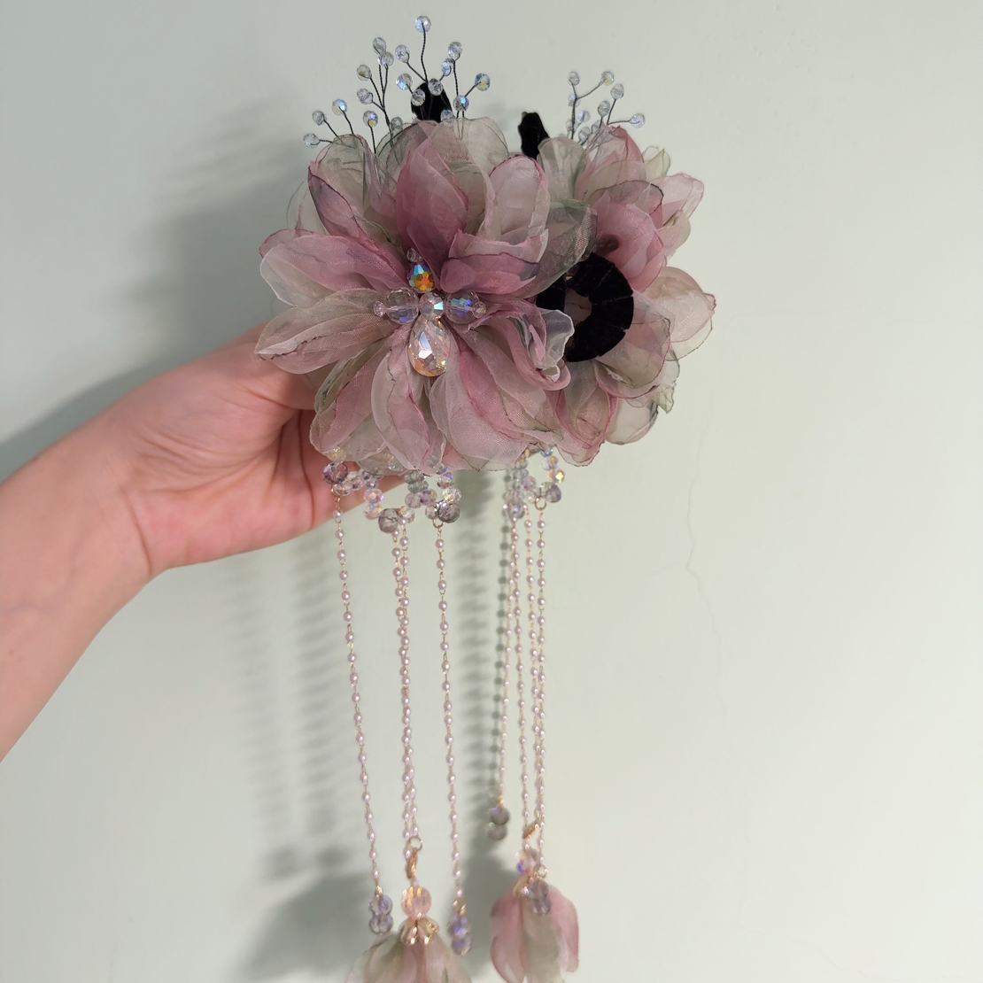 11公分抓夹纯手工超仙气质风