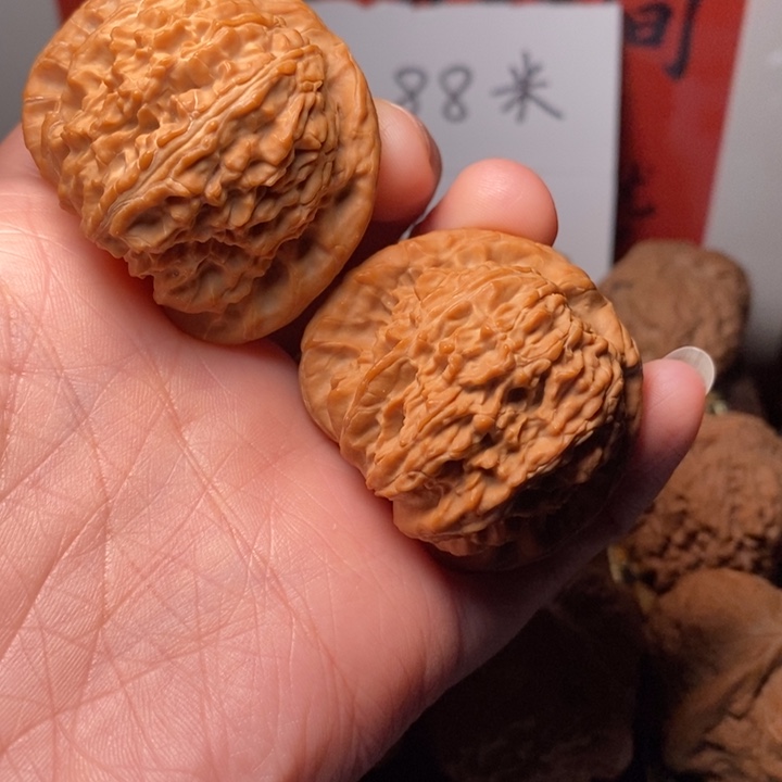 煙***香吊坠文玩核桃白狮子