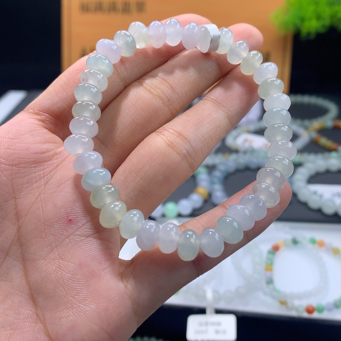 翡翠未镶嵌手链卡7.5