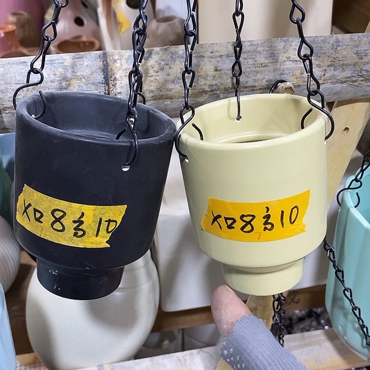 陶盆有孔 瑕疵针孔漏釉介意勿拍外高 10外口8