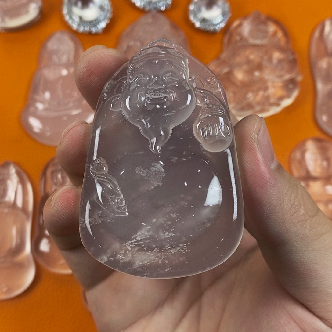 石英质玉未镶嵌吊坠(不含链)