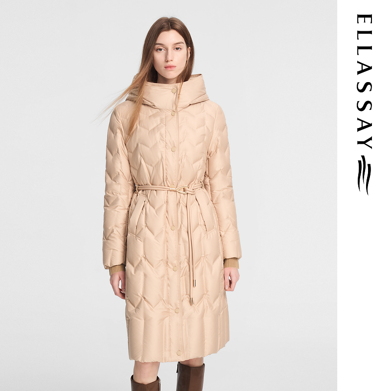 ELLASSAY歌力思秋冬新款保暖舒适气质长款女EWE353L05100