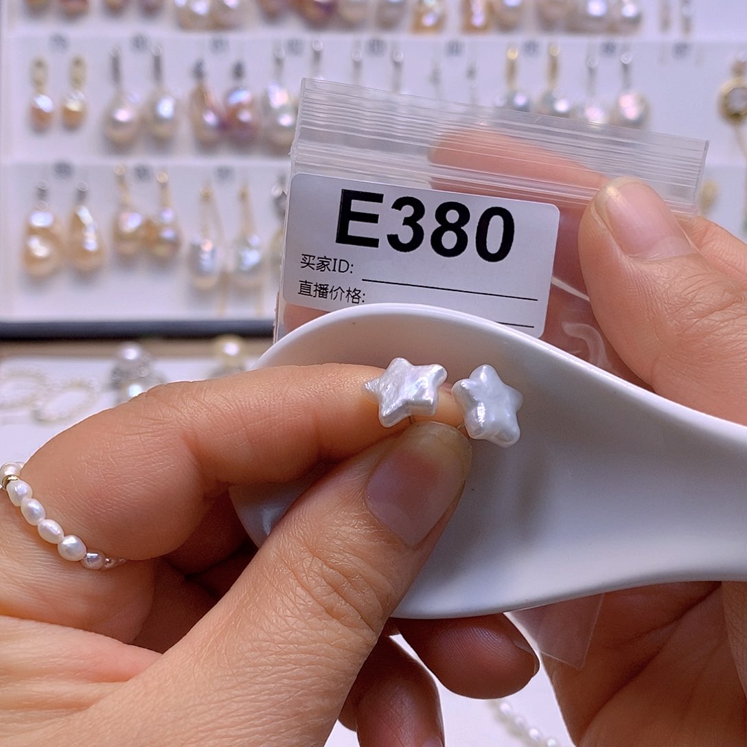 淡水珍珠耳饰银S925镶嵌