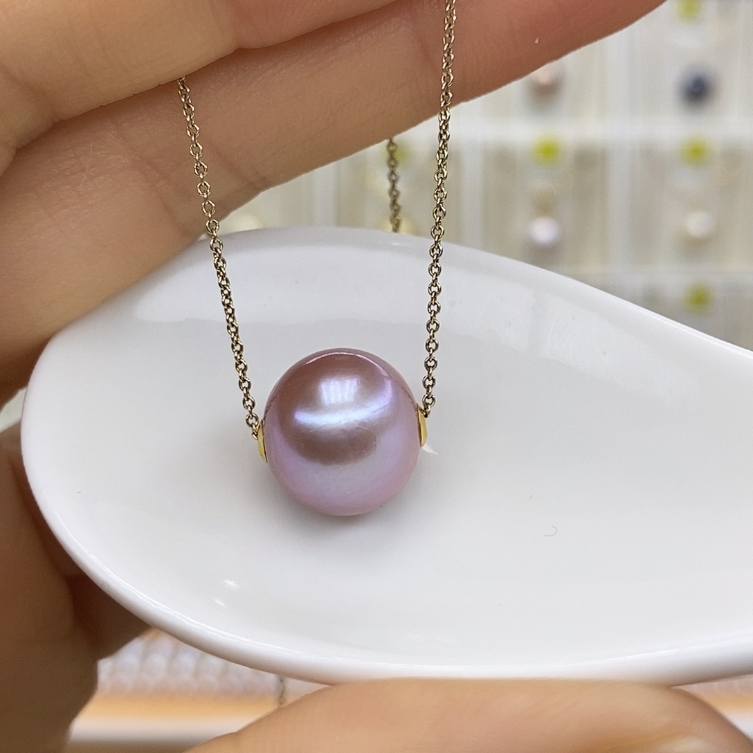 吊坠(赠链)淡水珍珠18K金镶嵌