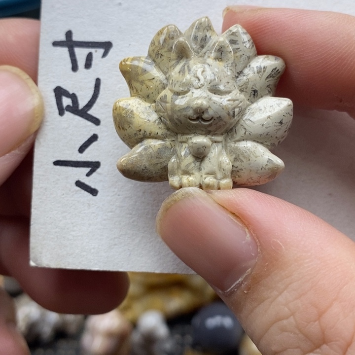 颈饰未镶嵌硅化珊瑚（珊瑚玉）