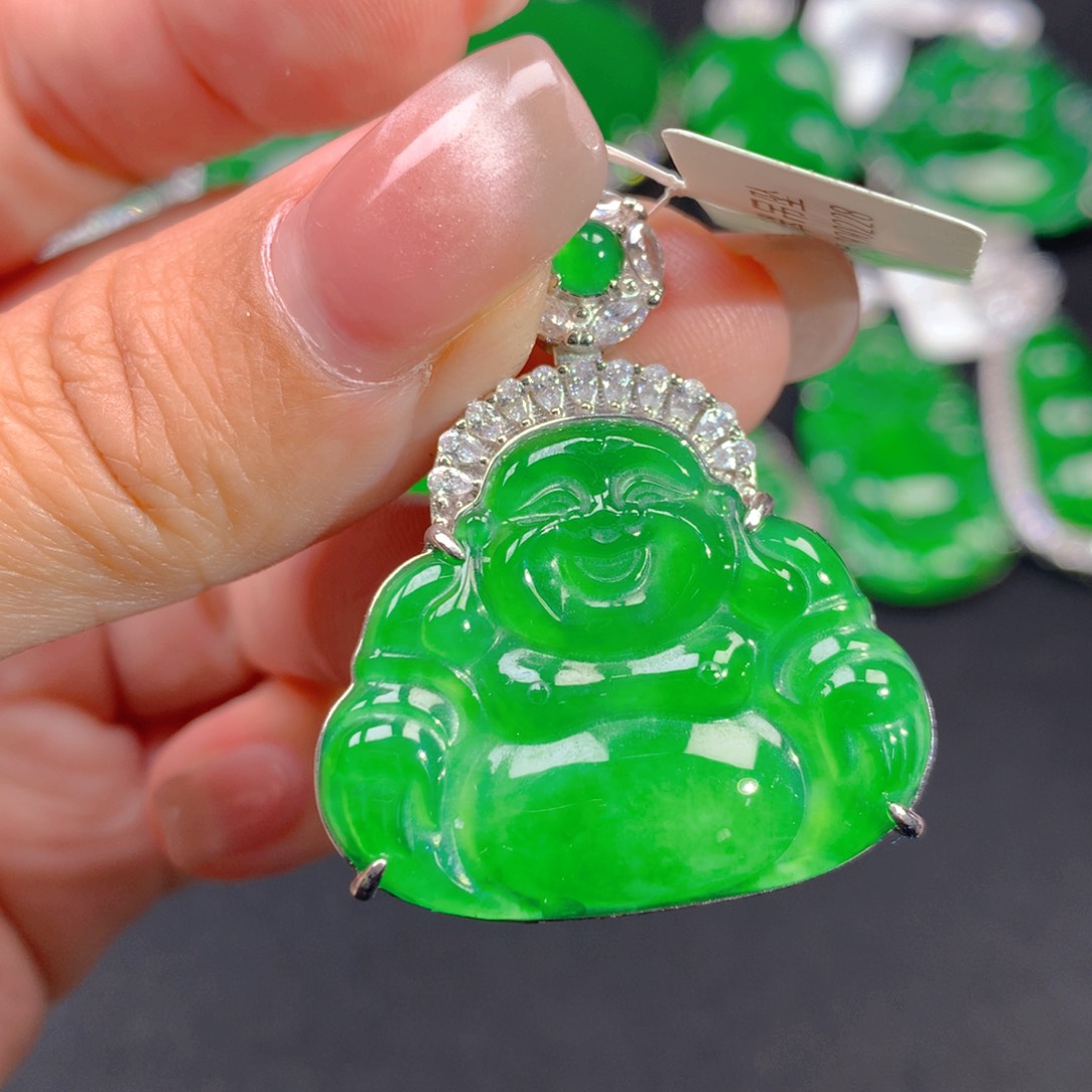 翡翠颈饰银S925镶嵌111111111