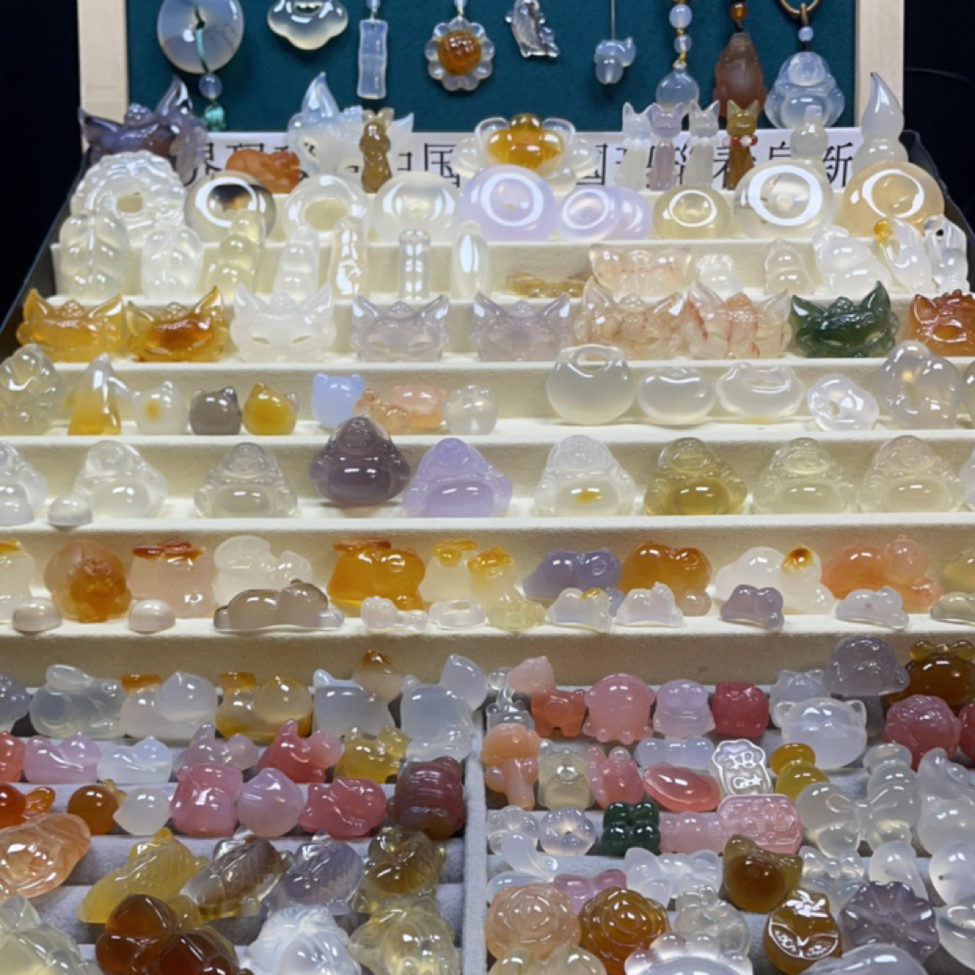 玖瑶玛瑙（直播间拍单链接，多样性请勿私拍）雕刻件默认微抛痕