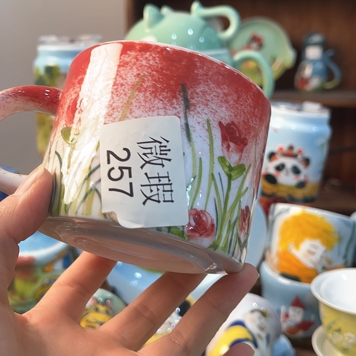 陶景德镇釉下手绘陶瓷 