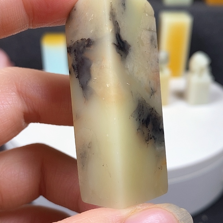 青田石印石青田菜花