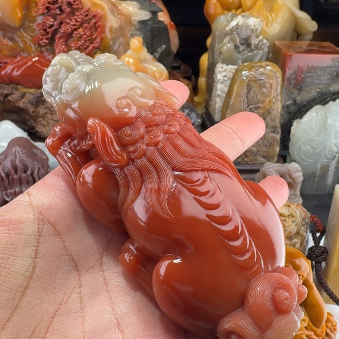 寿山石小精品手把件