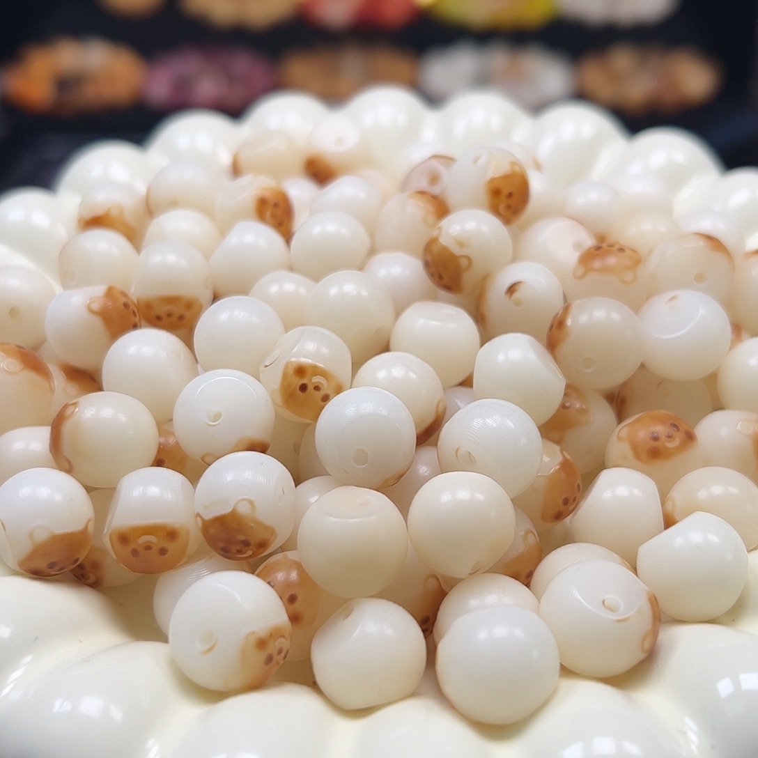 手串菩提根/象牙果卡13炭烧小熊山竹100颗