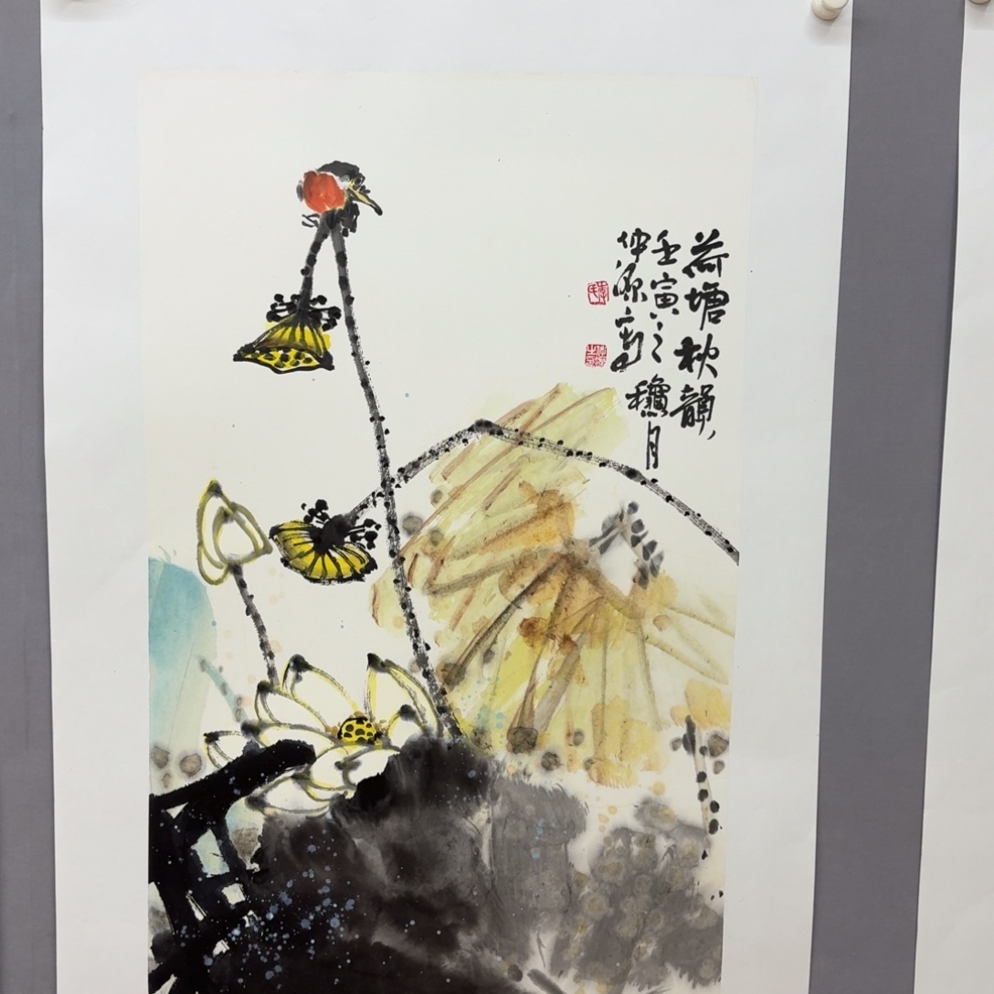 国画艺术家真人手绘