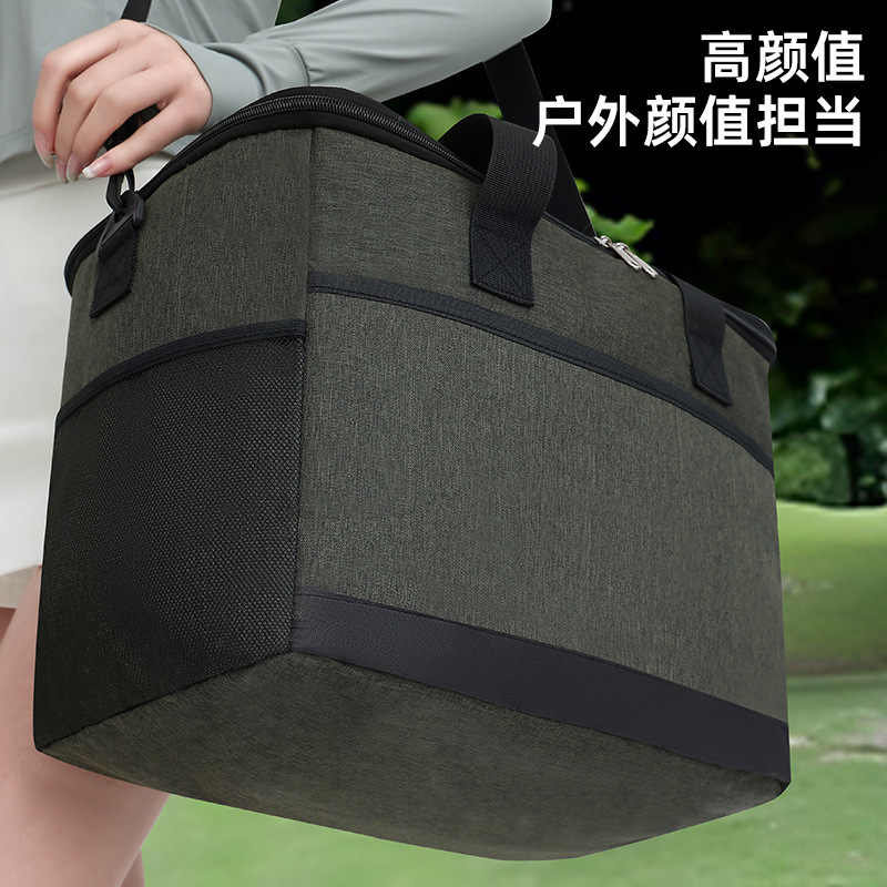 大容量保温袋冷藏包专用加厚冰包便捷式手提饭盒袋户外露营野餐包