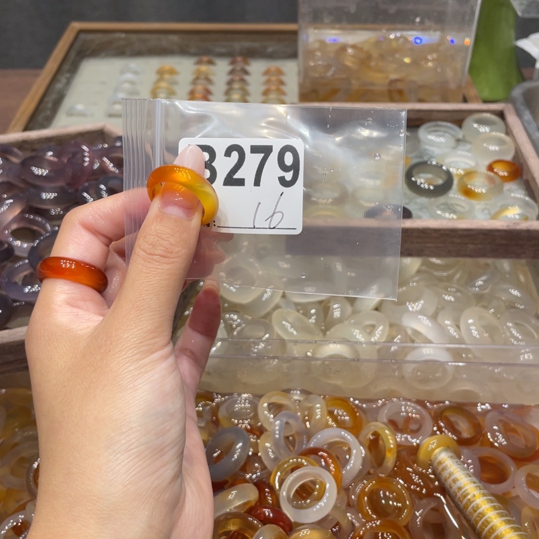 玛瑙/玉髓未镶嵌戒指279