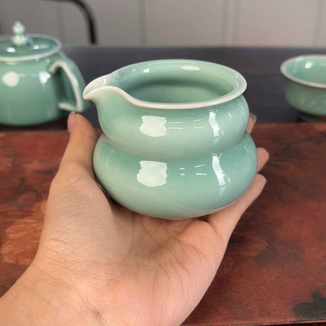 龙泉云间青瓷小米茶器