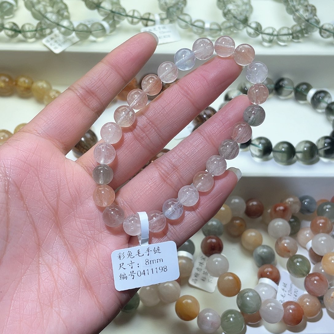 水晶手链未镶嵌钱**?水晶