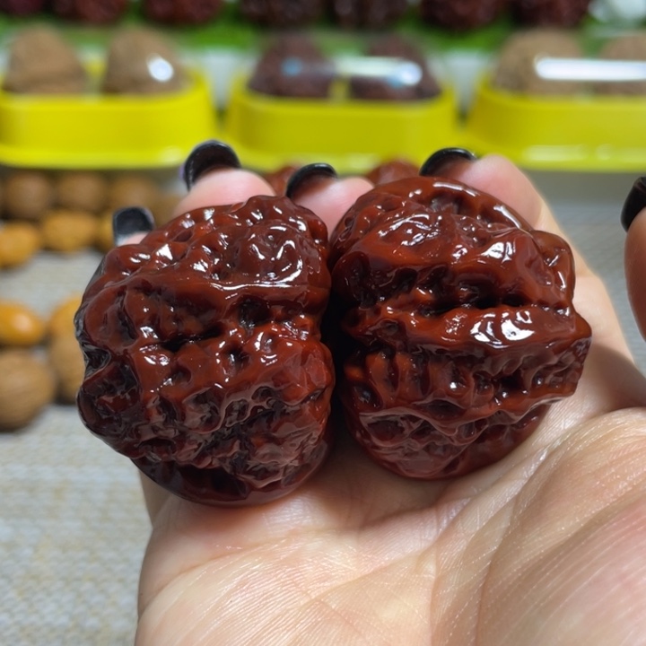 桃核把件蛤蟆四开背39➕