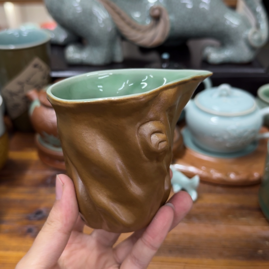 龙泉青瓷茶具微瑕2355