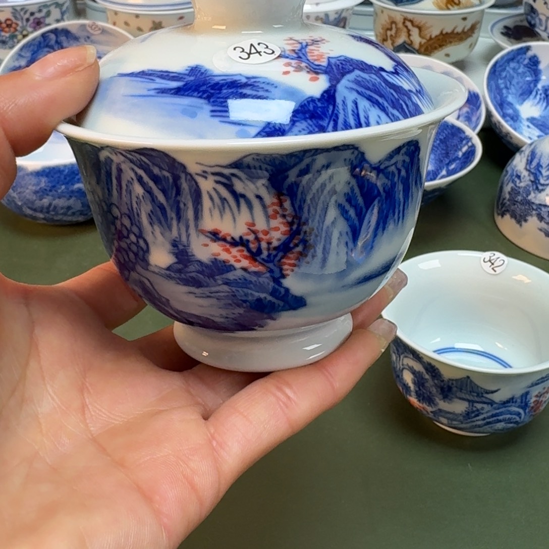 景德镇手绘主人杯景德手工手绘柴窑-雯雯343