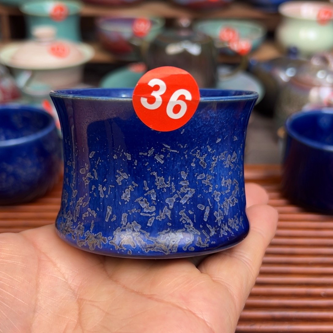 手工制作钧窑茶器