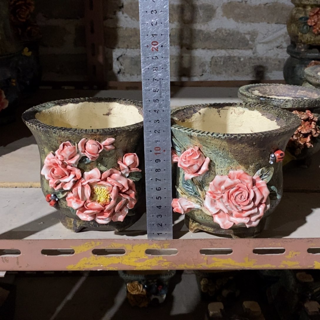 红陶青藤花器多肉花盆