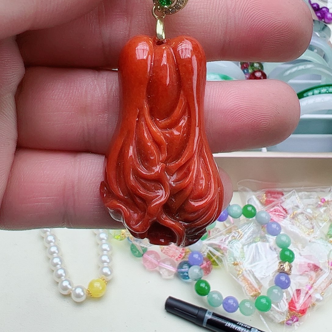 翡翠吊坠(赠链)银S925镶嵌