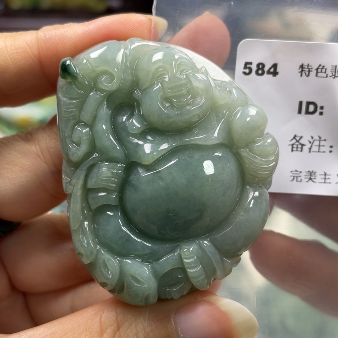 翡翠未镶嵌挂件牌子