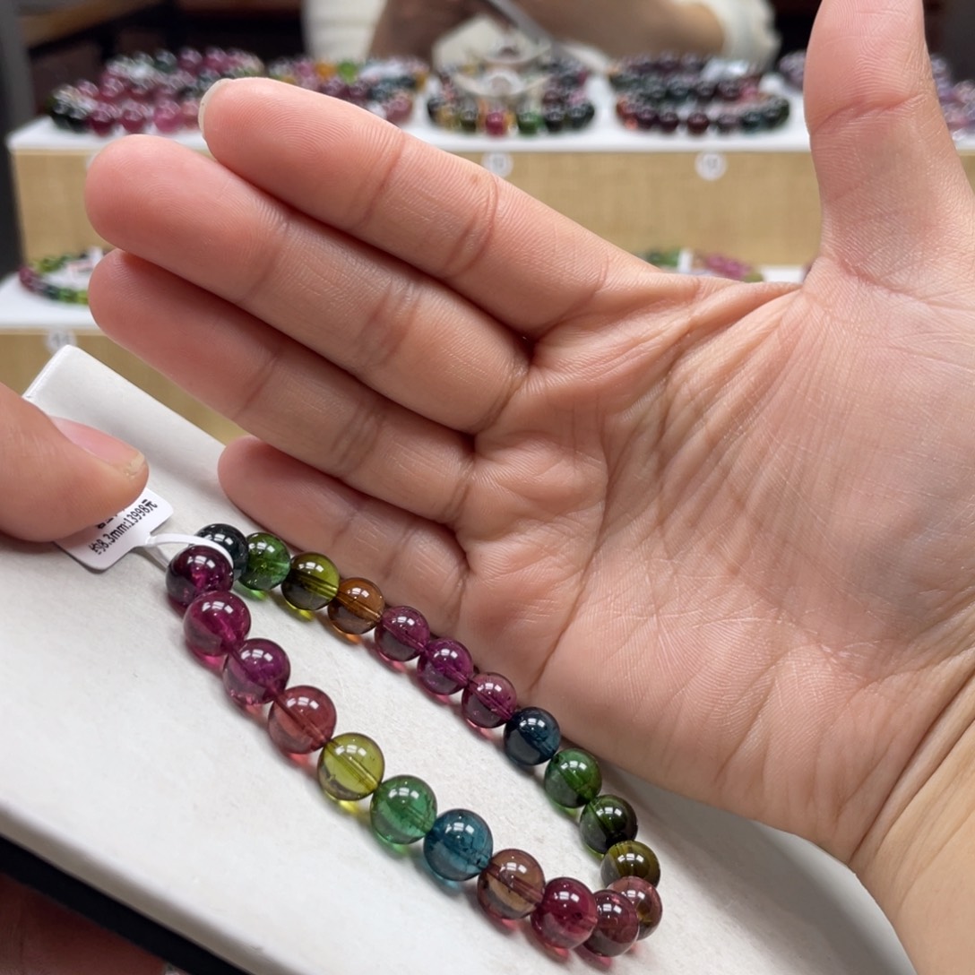 碧玺手串未镶嵌8.3mmmmmmmmmmmmmmmmm