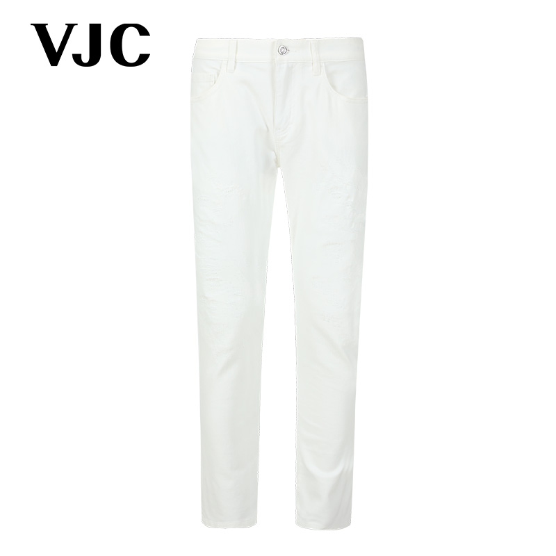 VJC/威杰思 2025春季新款男装潮流简约牛仔九分裤百搭B24BO2418