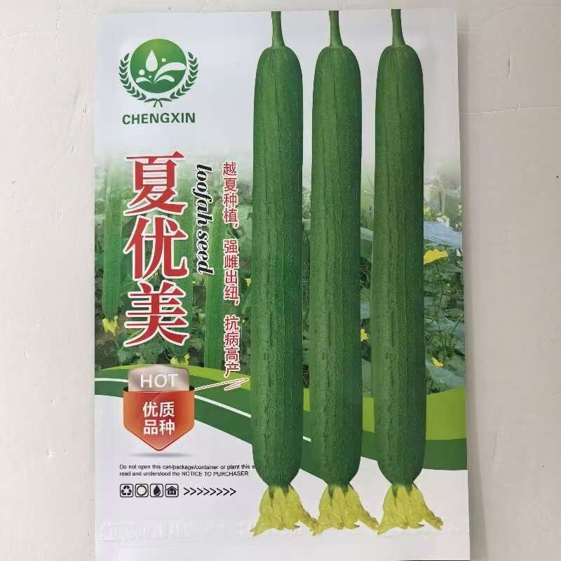 夏优美长丝瓜种子强雌高产耐热丝瓜种子春夏早熟长丝瓜大田播种