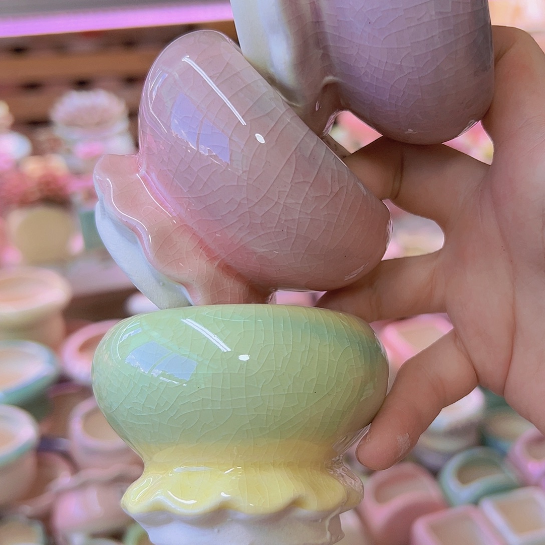 陶瓷花盆当场满12包邮