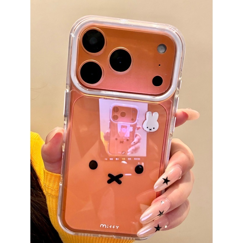 适用苹果iphone17promax简约兔子16pro创意透明15ins小众14手机壳