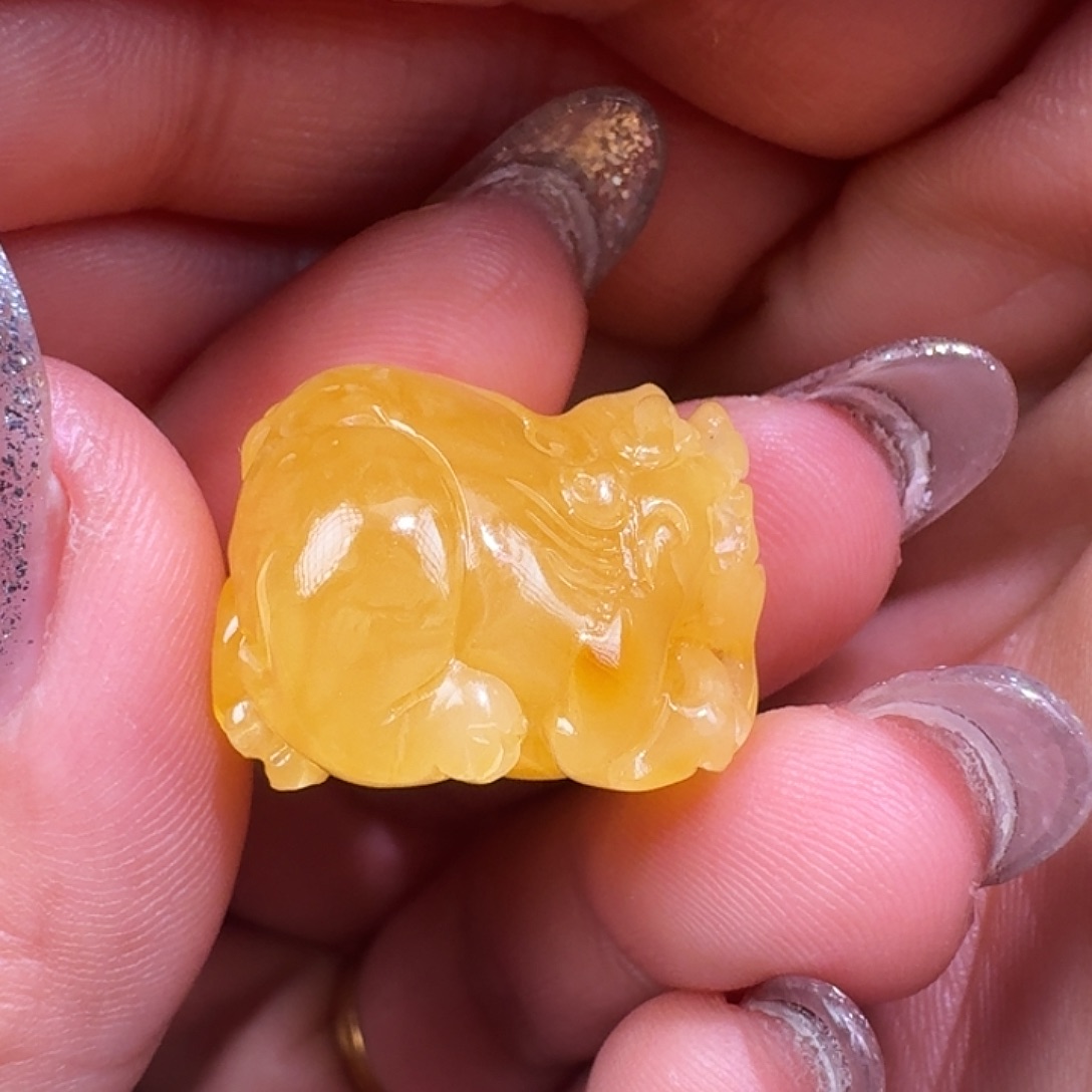 琥珀未镶嵌裸石质检加10