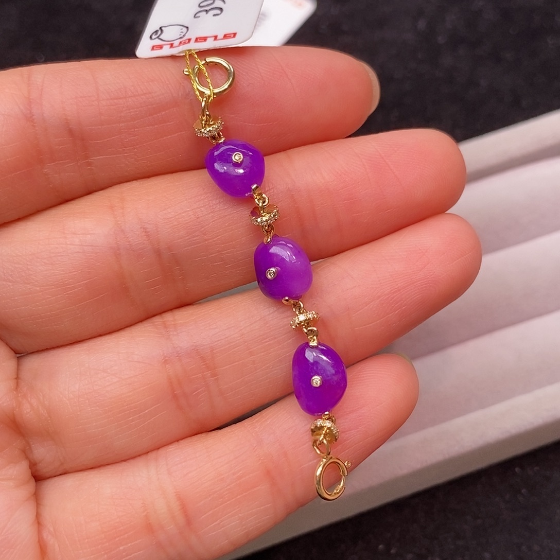 苏纪石（舒俱来）18K金镶嵌吊坠(不含链)